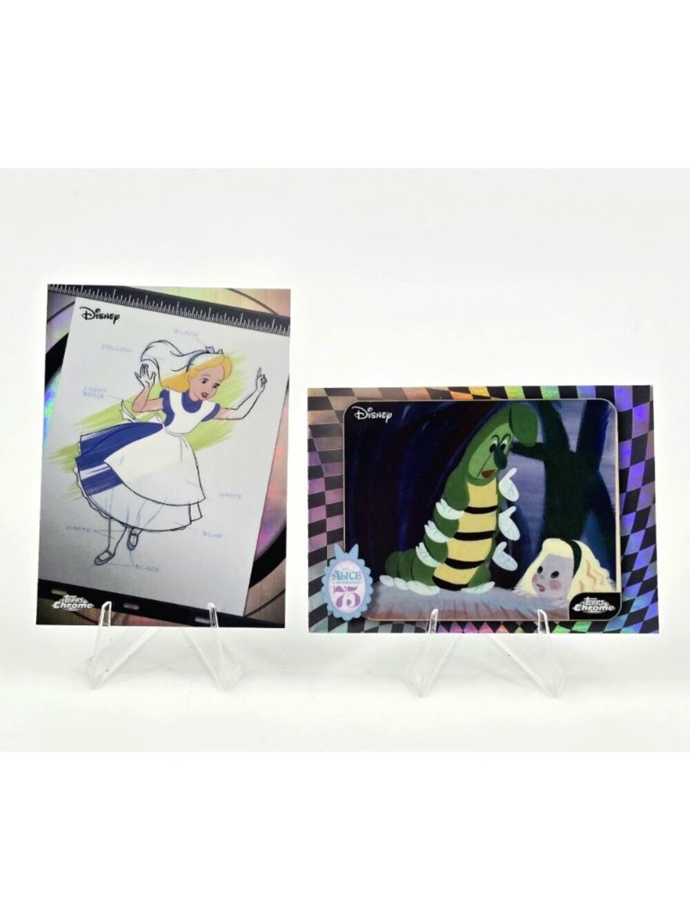 2026 Disney Topps Chrome Alice Ink & Paint Insert #I&P-8 + Original Concept Art